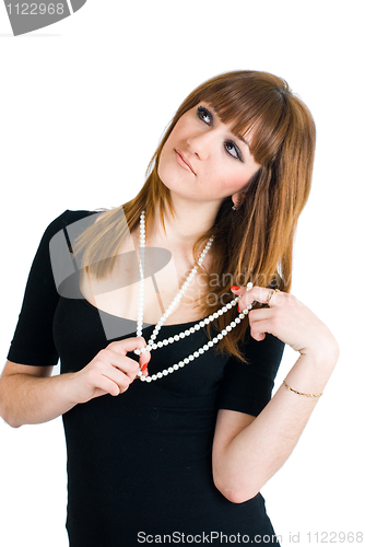 Image of Girl with beads