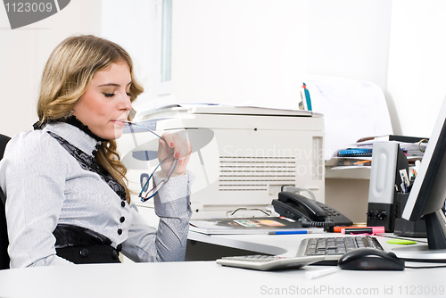 Image of Young businesswoman