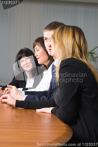 Image of Businessgroup with laptop