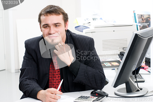 Image of Businessman in office