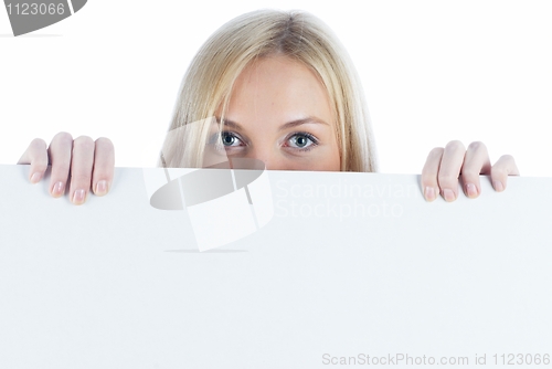 Image of Woman beside whiteboard