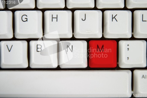 Image of Computer Keyboard Letter M