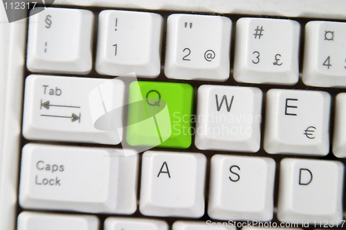 Image of Computer Keyboard Letter Q
