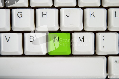 Image of Computer Keyboard Letter N