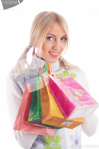 Image of Shopping girl