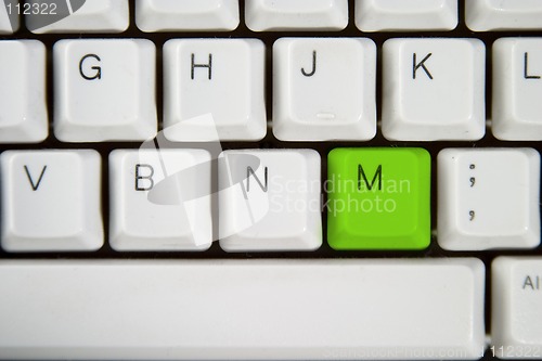 Image of Computer Keyboard Letter M