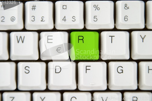 Image of Computer Keyboard Letter R