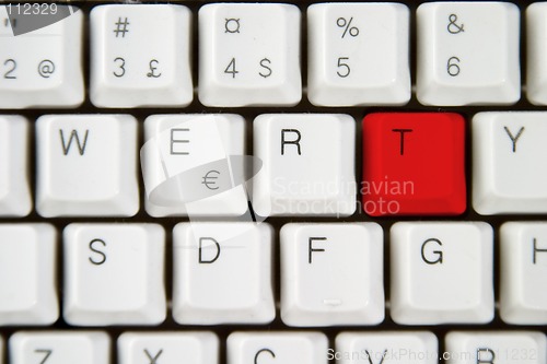 Image of Computer Keyboard Letter T