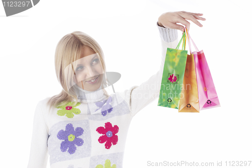 Image of Shopping girl
