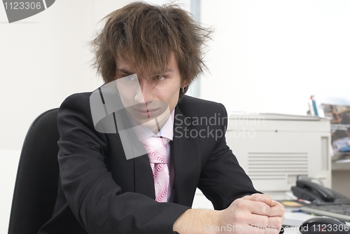 Image of Businessman in office