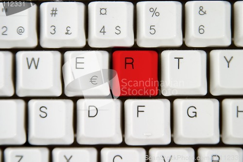 Image of Computer Keyboard Letter R