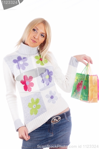 Image of Shopping girl