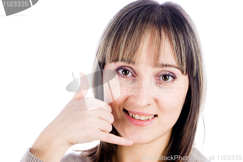 Image of Call me gesture