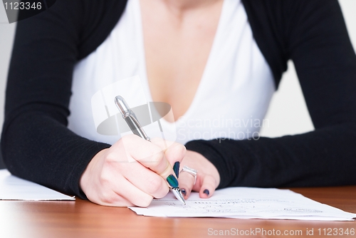 Image of Writing girl