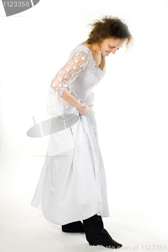Image of Playful bride