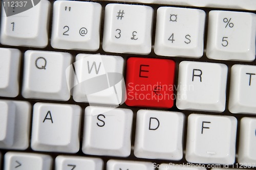 Image of Computer Keyboard Letter E