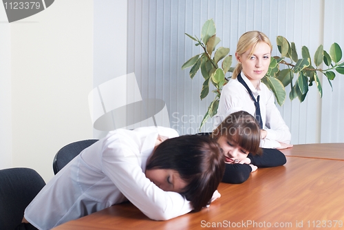 Image of Tired girl