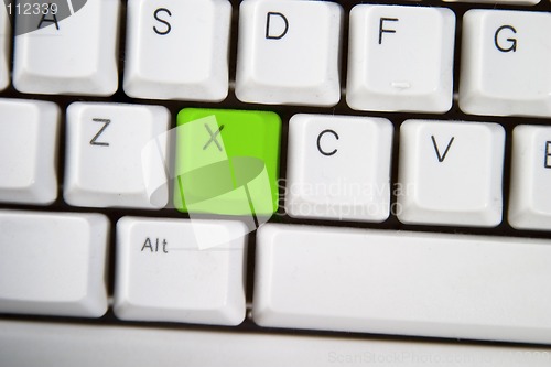 Image of Computer Keyboard Letter X