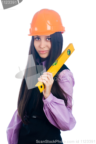 Image of Girl with level