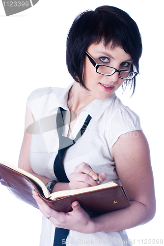 Image of Woman with daily log