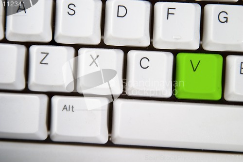 Image of Computer Keyboard Letter V