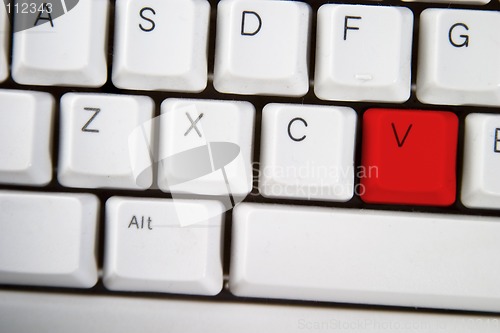 Image of Computer Keyboard Letter V