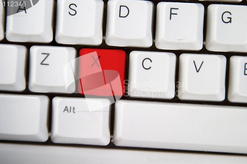 Image of Computer Keyboard Letter X