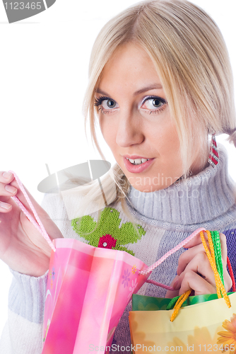 Image of Shopping girl