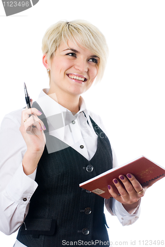 Image of Woman with daily log