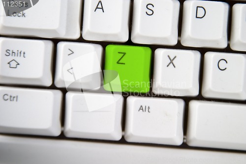 Image of Computer Keyboard Letter Z