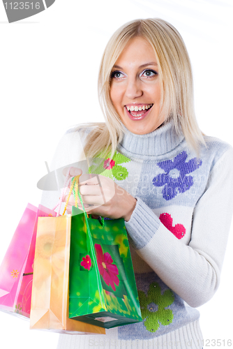 Image of Shopping girl