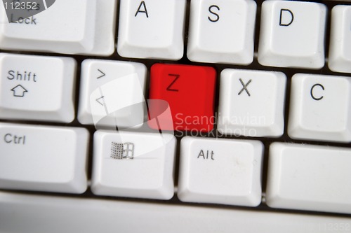 Image of Computer Keyboard Letter Z