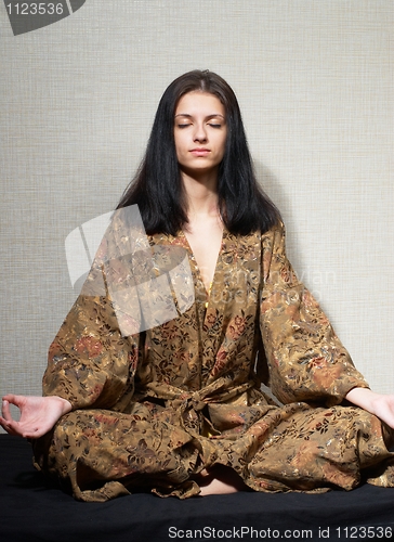 Image of Meditative girl