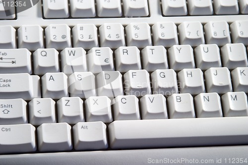 Image of White Desktop Computer Keyboard