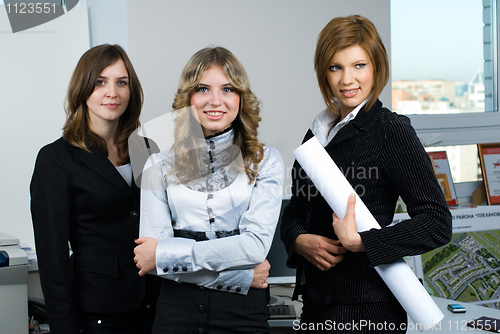 Image of Businesswoman with her team
