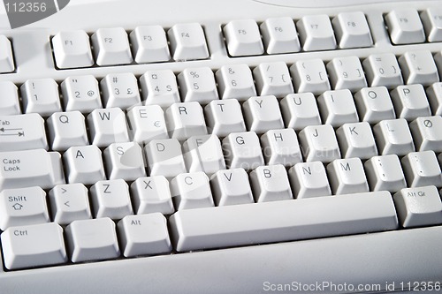 Image of White Desktop Computer Keyboard