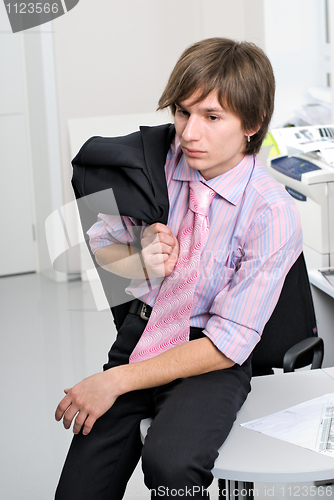 Image of Businessman in office