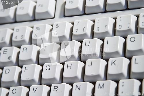 Image of White Desktop Computer Keyboard