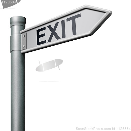 Image of exit way out