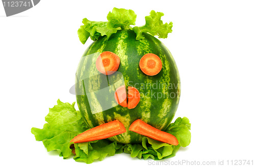 Image of water melon funny head