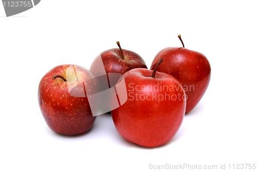 Image of Fresh red apples isolated