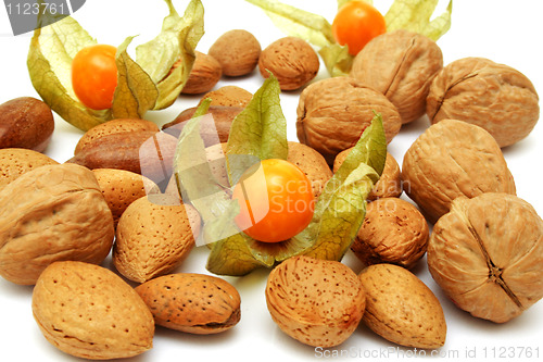 Image of Physalis and nuts