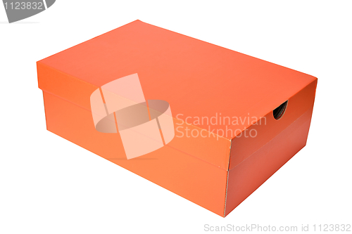 Image of Orange box isolated on white