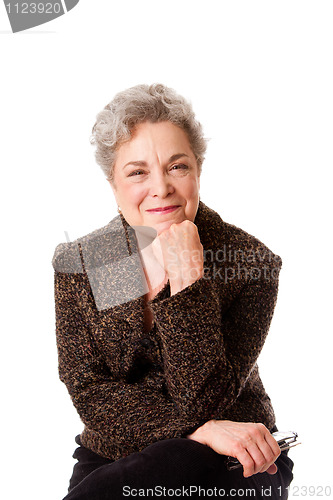 Image of Beautiful smiling senior woman