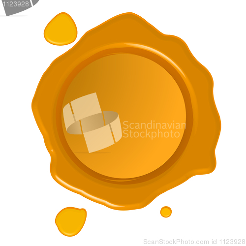 Image of Golden wax seal 