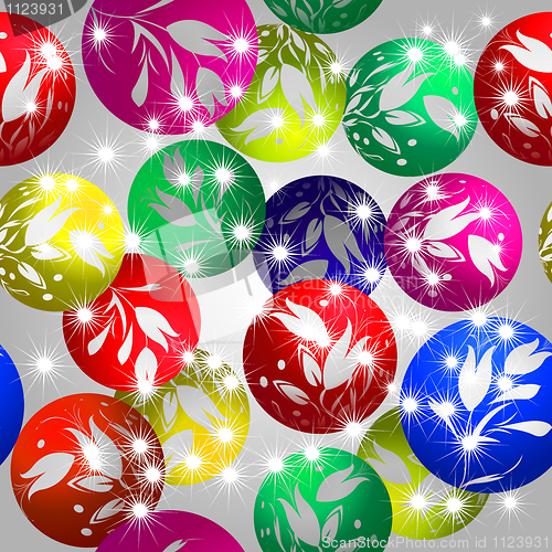 Image of Christmas baubles design