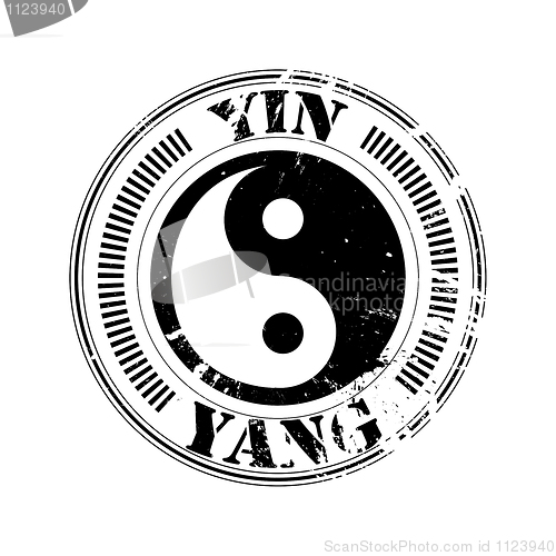Image of yin and yang stamp