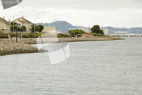 Image of Pier on cloudy day