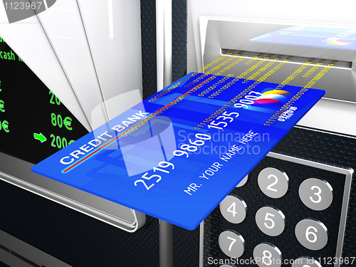 Image of cash machine 3d