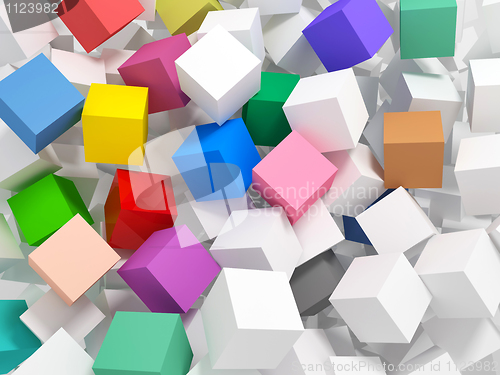 Image of 3d cubes